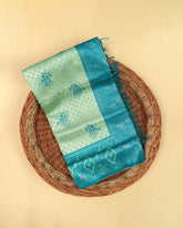 SC3664 - Tissue Silver Zari Meena Butta